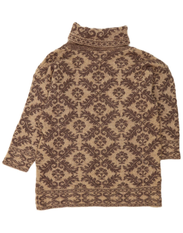 St. Bernard Γυναικείο πουλόβερ με ρολό λαιμόκοψη UK 18/20 XL Beige Paisley Wool