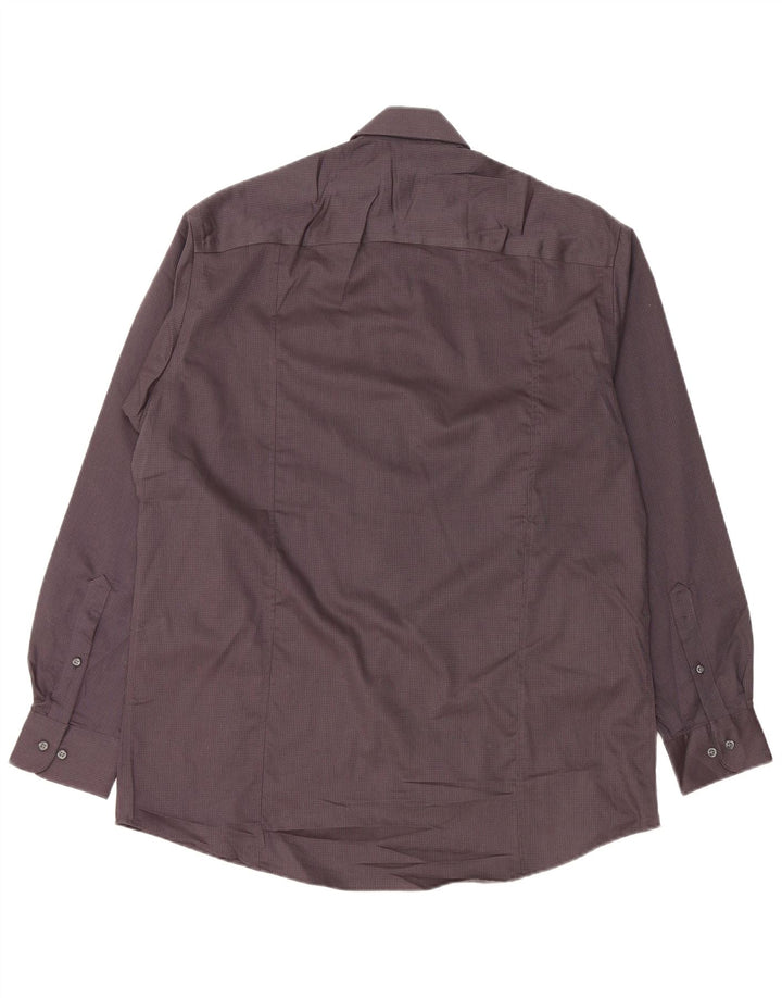 Ανδρικό πουκάμισο CALVIN KLEIN Νούμερο 15 1/2 16 Βαμβακερό μεσαίο γκρι με στίγματα