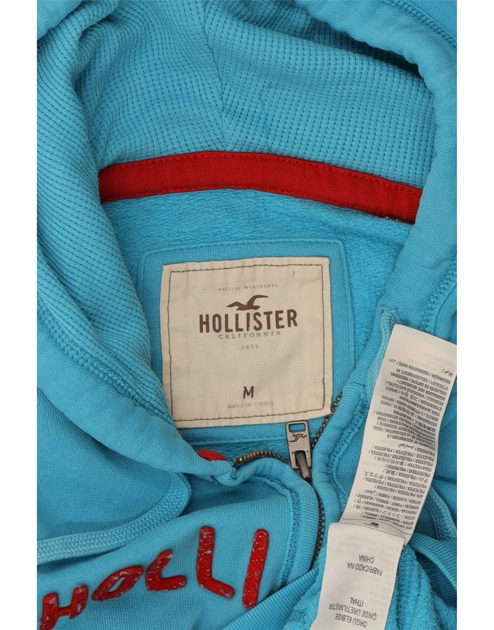 HOLLISTER Γυναικείο πουλόβερ με κουκούλα με φερμουάρ UK 14 μεσαίο βαμβακερό