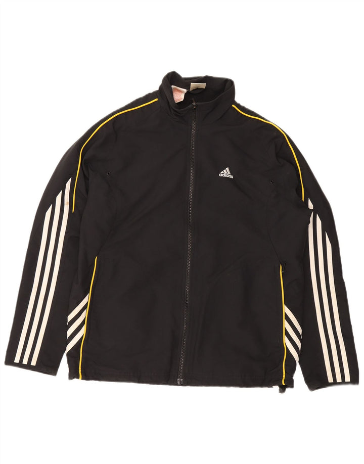 ADIDAS Boys αθλητική φόρμα Top Jacket 13-14 Years Black Polyester