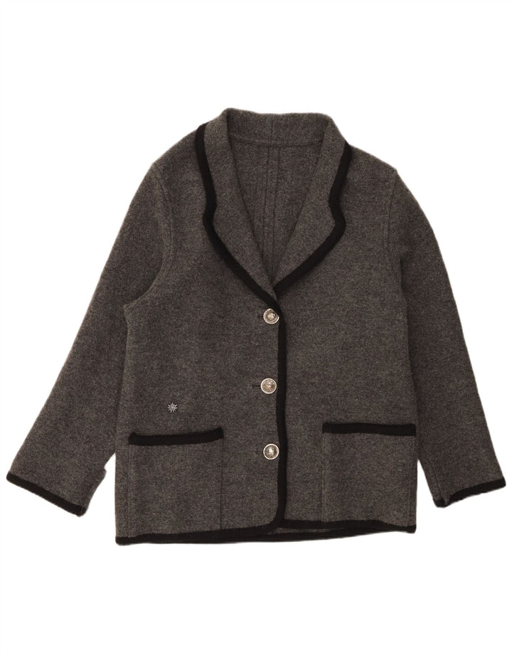 Vintage γυναικείο σακάκι 3 κουμπιών Blazer UK 38 Medium Grey