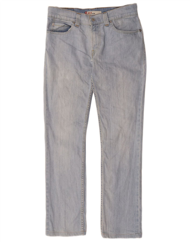 Levi's Womens 511 Slim Jeans W34 L34 Blue Cotton