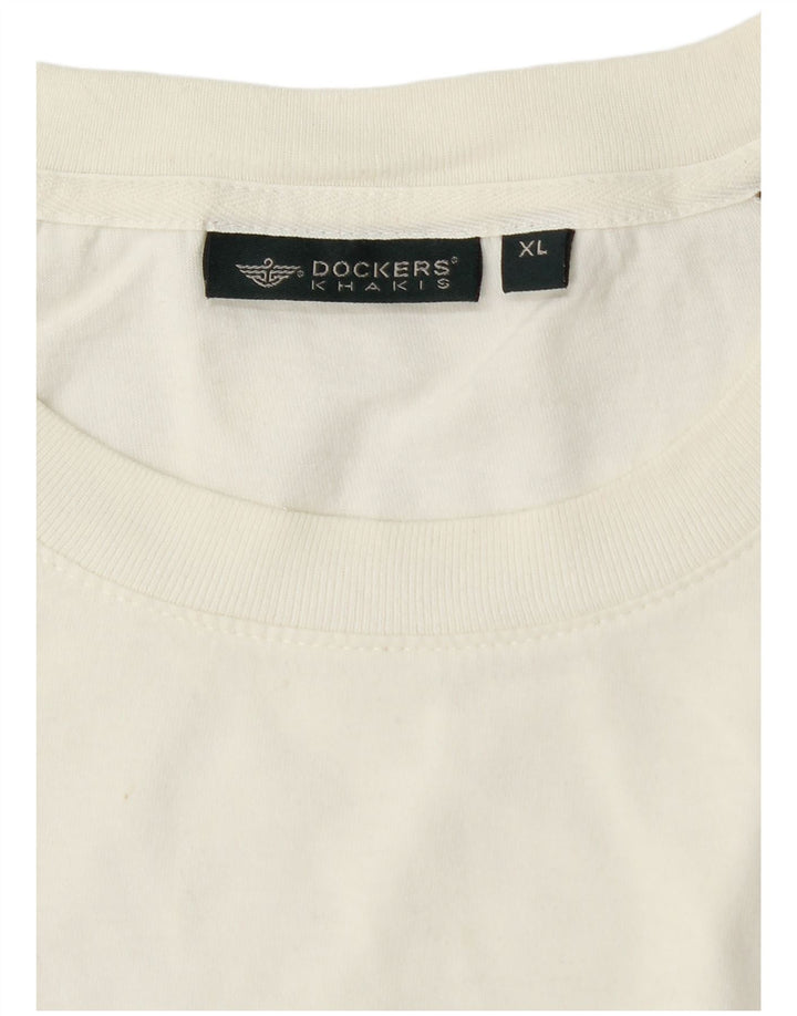 Dockers Ανδρικό T-Shirt Khakis Top XL White Colourblock