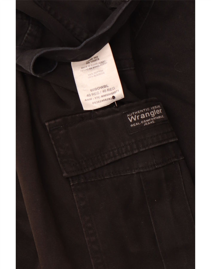 Ανδρικό σορτς WRANGLER Cargo W40 XL Μαύρο βαμβακερό