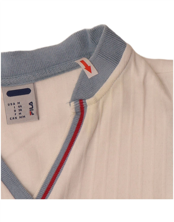 Fila Γυναικείο Γιλέκο Top IT 44 Μεσαίο Λευκό Βαμβακερό