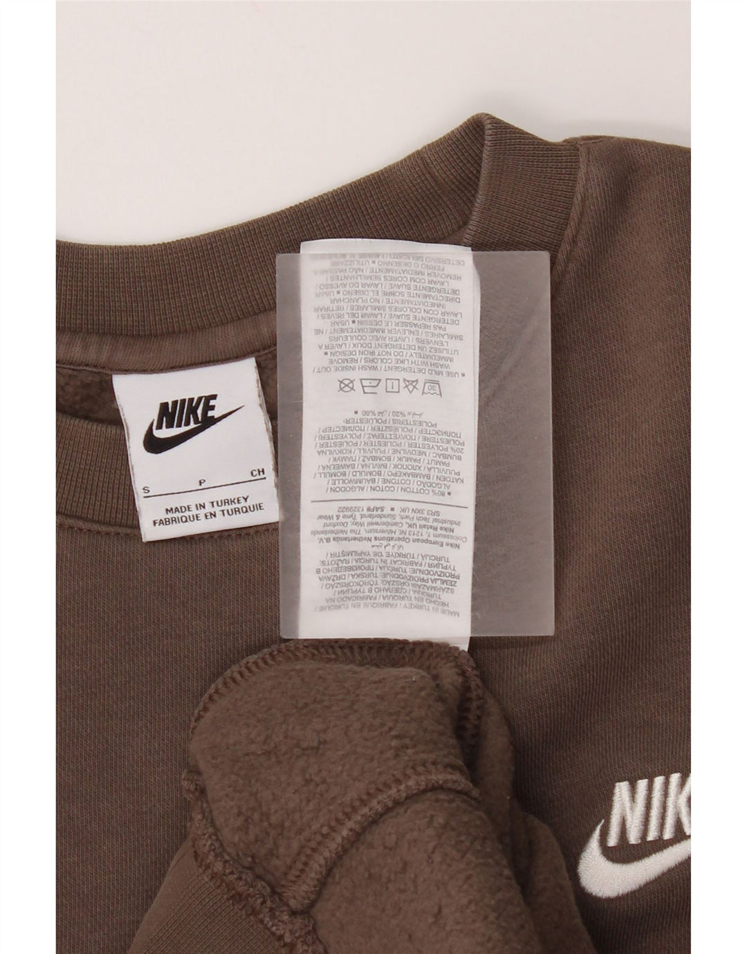Ανδρικό φούτερ Nike Jumper από μικρό καφέ βαμβακερό