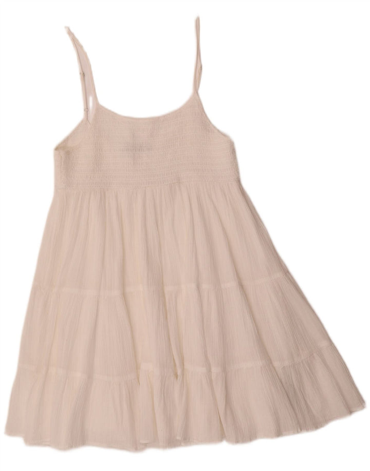 Zara Γυναικείο Sundress UK 12 Medium White Polyester
