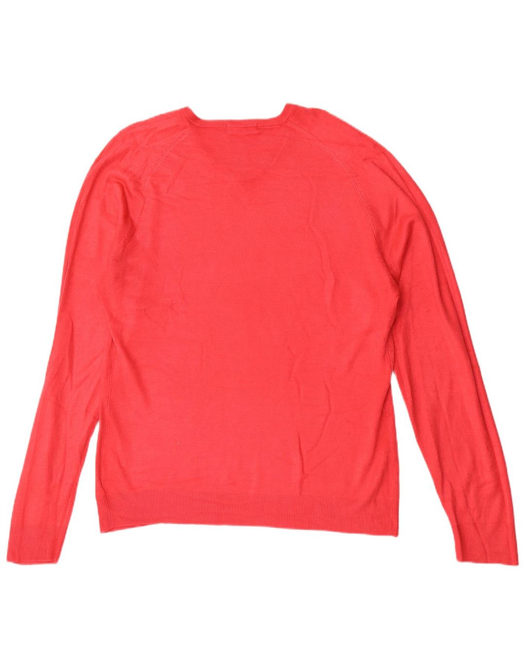 Ανδρικό πουλόβερ Marks & Spencer Autograph V-Neck Jumper Μεγάλο Κόκκινο Ακρυλικό