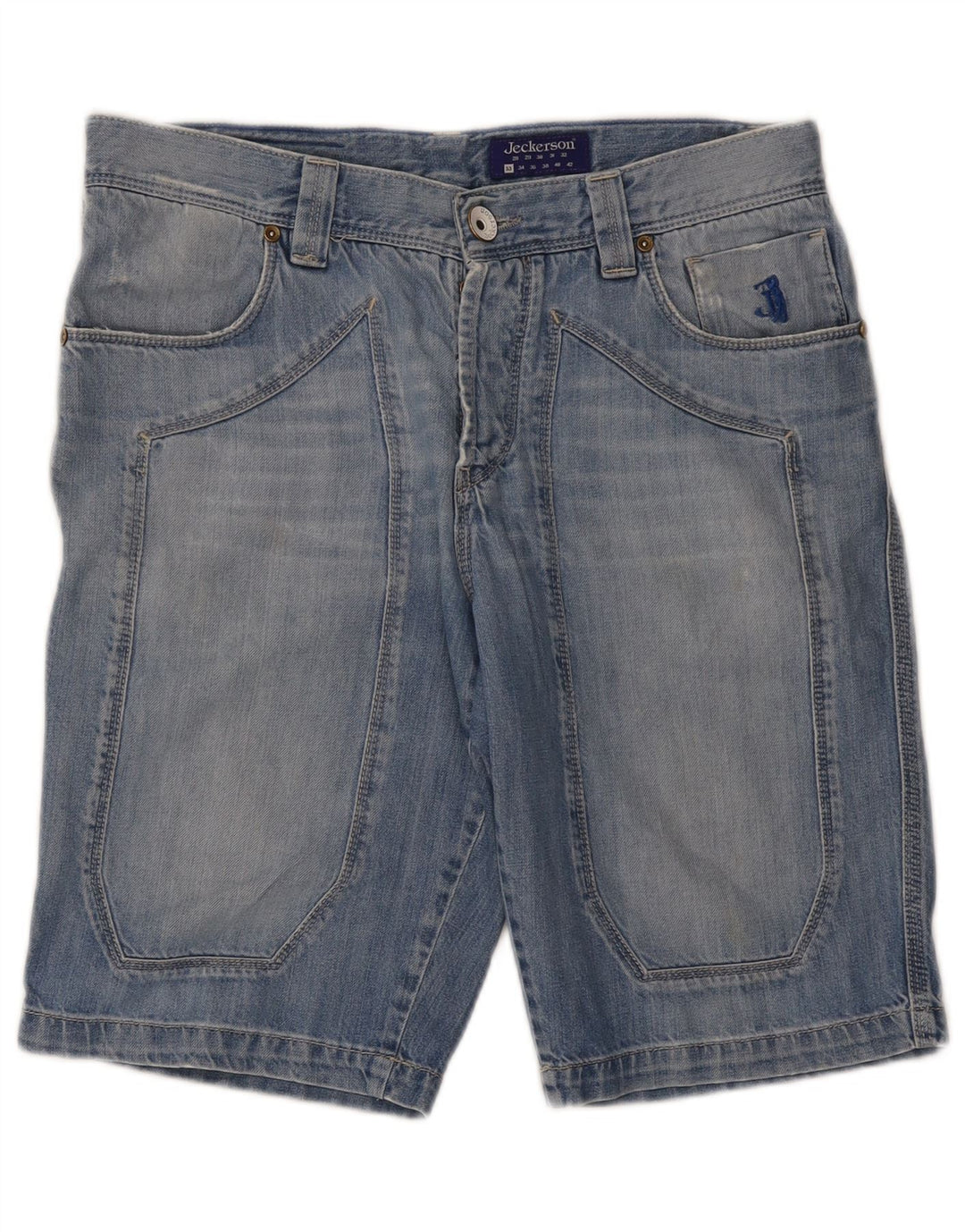 Ανδρικό τζιν σορτς Jeckerson W33 Medium Blue