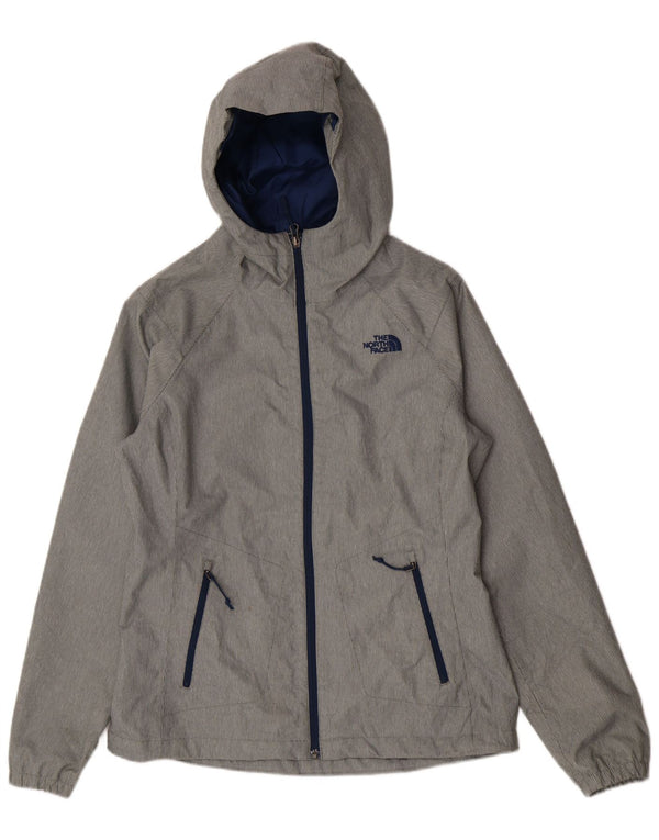 The North Face γυναικείο μπουφάν βροχής με κουκούλα UK 10 Small Grey Pinstripe