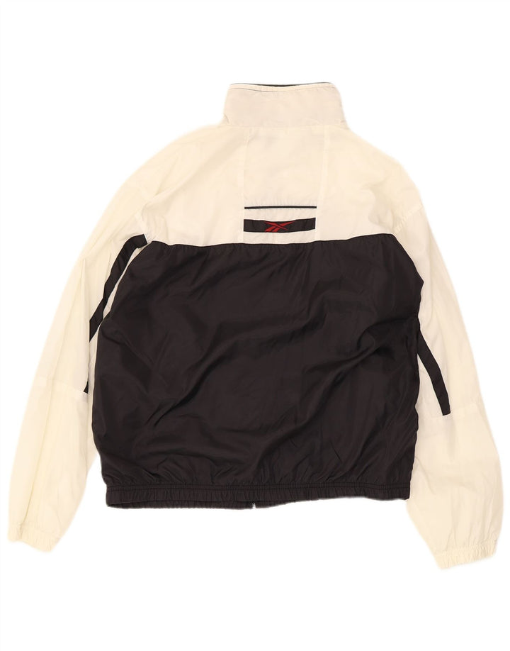 Γυναικεία αθλητική φόρμα Reebok Top Jacket UK 12 Medium White Colourblock