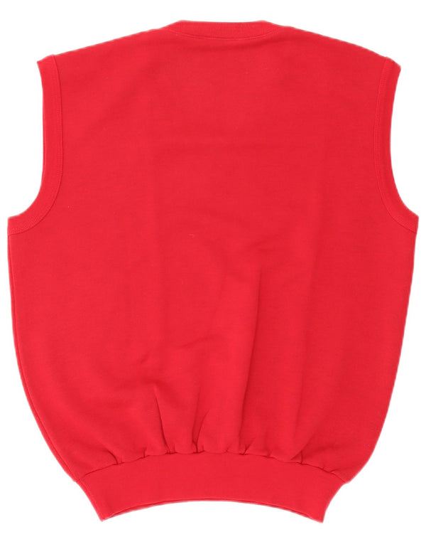 Sergio Tacchini Ανδρικό Αμάνικο Φούτερ Jumper Μεγάλο Βουργουνδί Ακρυλικό