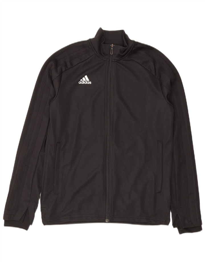 Κορίτσια αθλητική φόρμα Adidas Top Jacket 11-12 ετών Μαύρο Πολυεστέρα