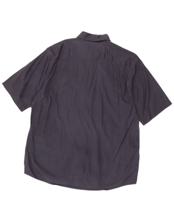 Ανδρικό κοντομάνικο πουκάμισο Wrangler XL Navy Blue βαμβακερό