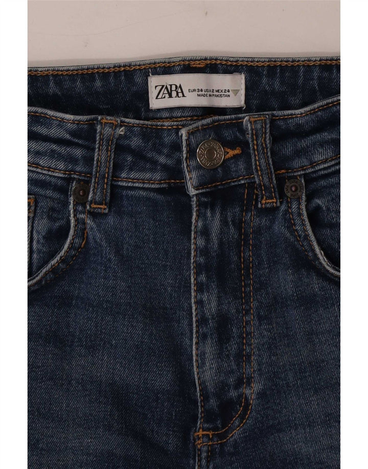 Zara Γυναικείο Τζιν μποτάκι EU 34 2XS W24 L25 Μπλε
