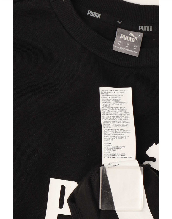 Γυναικεία γραφική φούτερ Puma Jumper UK 14 Μεσαίο μαύρο βαμβακερό