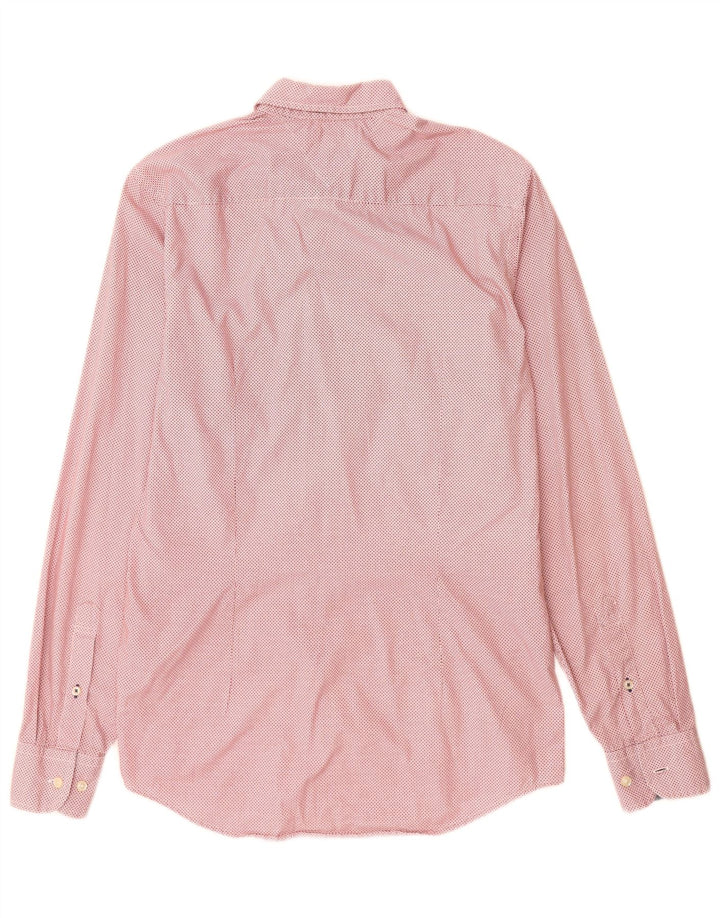 Ανδρικό πουκάμισο Tommy Hilfiger Slim Fit Βαμβακερό μεσαίο κόκκινο με στίγματα