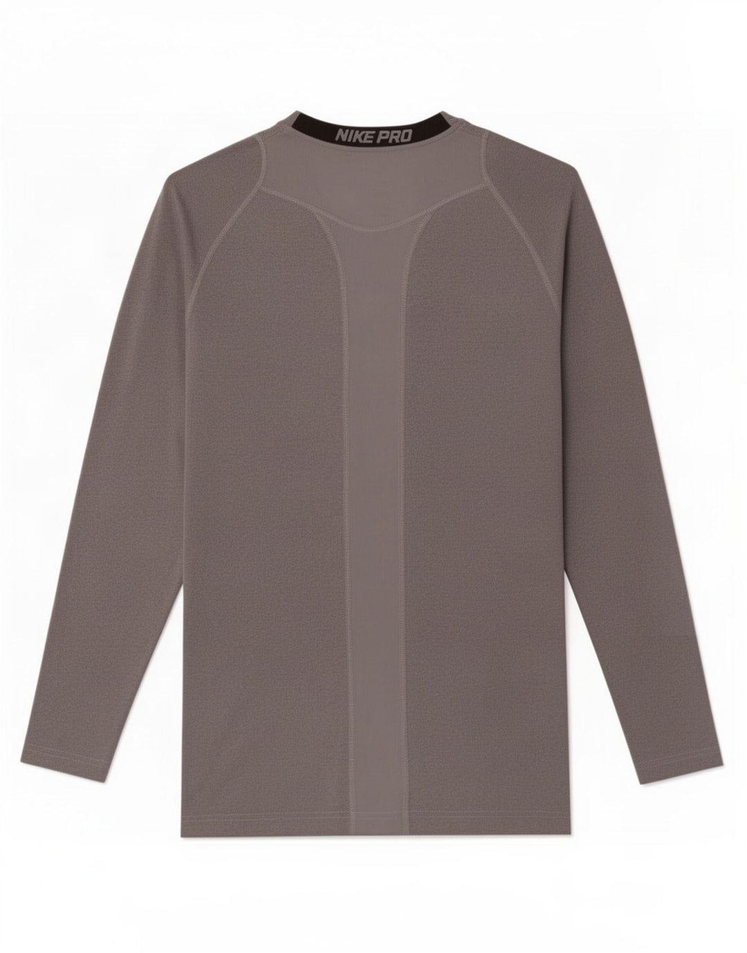 Nike γυναικείο Dri Fit μακρυμάνικο UK 10 Small Grey Colourblock Πολυεστέρας
