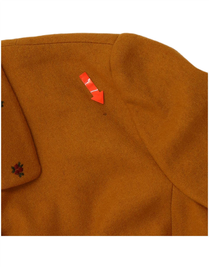VINTAGE Γυναικείο τζάκετ Blazer IT 38 XS Κίτρινο βαμβακερό