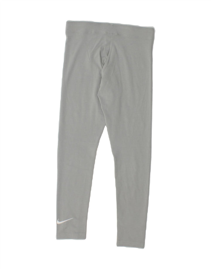 NIKE Girls Leggings 12-13 Years Large Grey Cotton Vintage Nike and Second-Hand Nike from Messina Hembry 