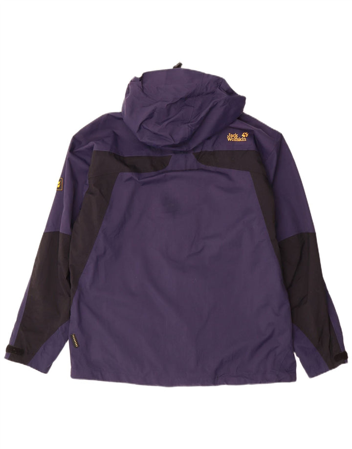 Ανδρικό μπουφάν βροχής JACK WOLFSKIN UK 36/38 Medium Navy Blue Colourblock