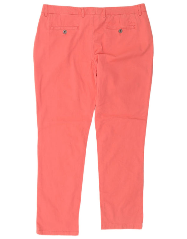 Fat Face Γυναικείο λεπτό παντελόνι Chino UK 18 XL W36 L29 Ροζ βαμβακερό