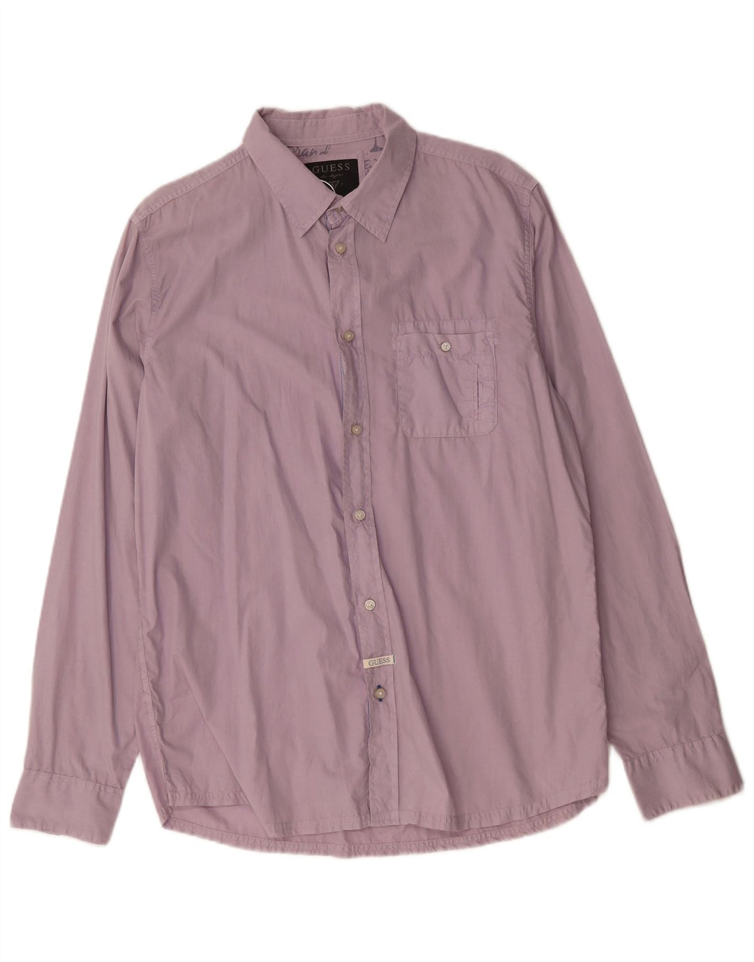 Ανδρικό πουκάμισο Guess 2XL Μωβ βαμβακερό