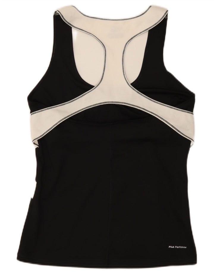 Fila Γυναικείο γιλέκο UK 14 Large Black Colourblock Πολυεστέρας