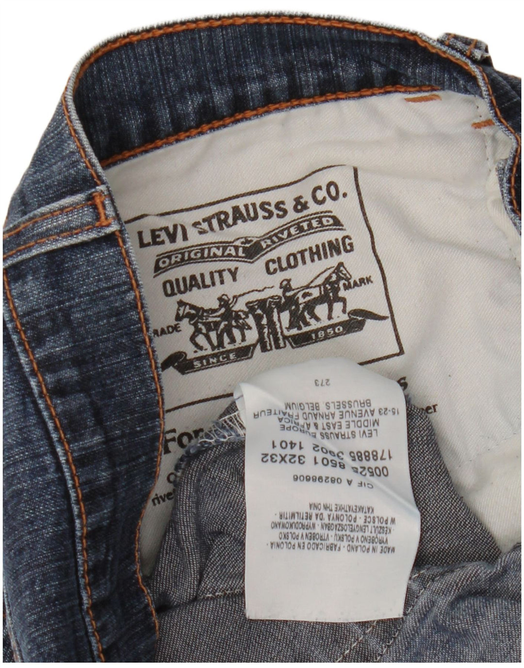 Γυναικείο τζιν LEVI'S Bootcut W32 L32 Μπλε βαμβακερό