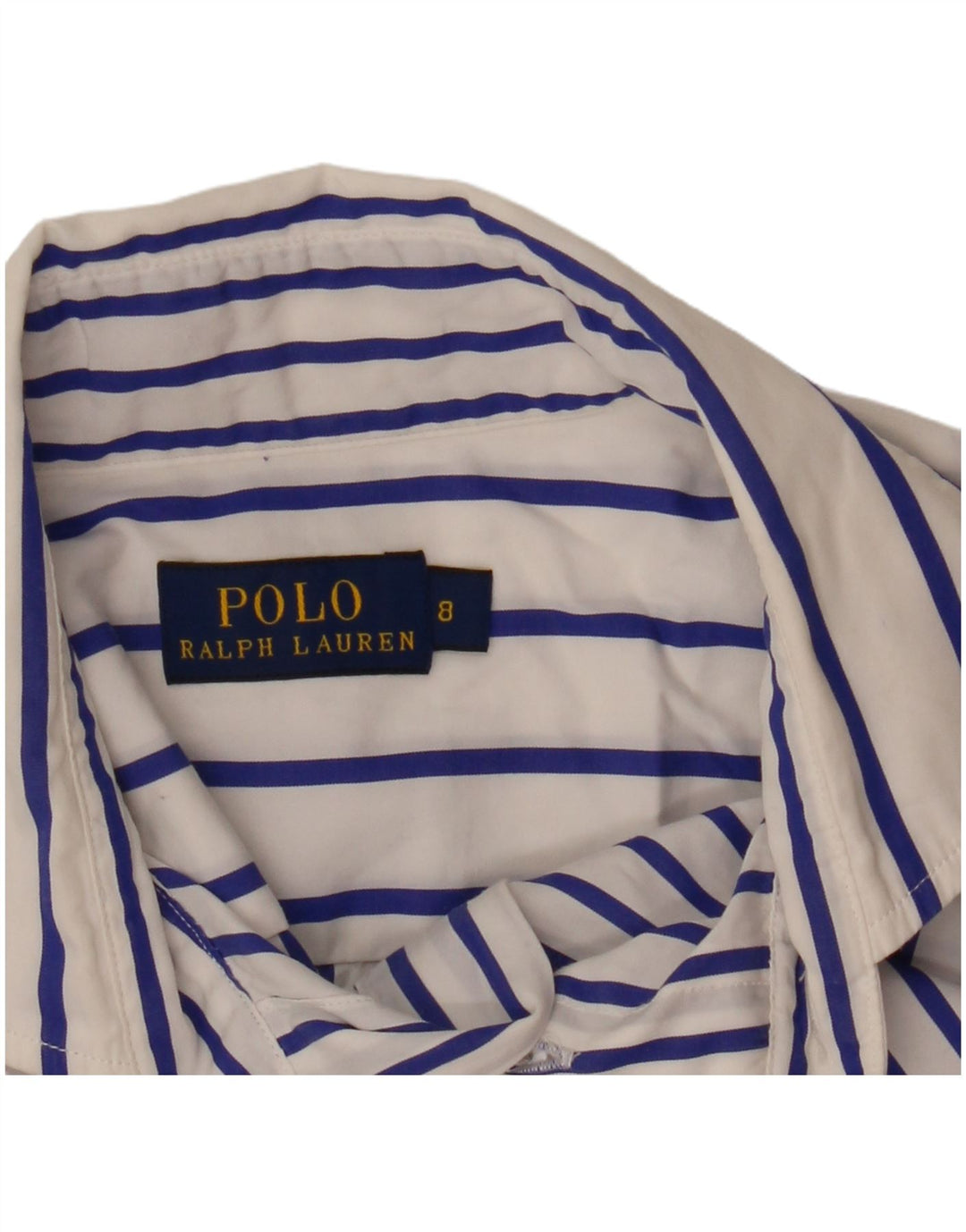 Πόλο Ralph Lauren Γυναικείο φόρεμα US 8 μεσαίου λευκού pinstripe