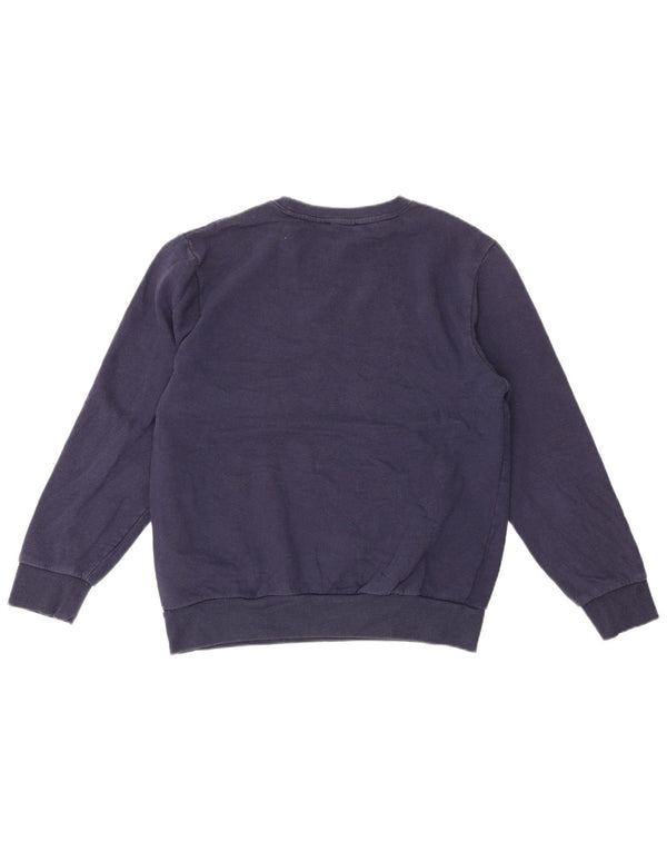 True Religion Ανδρικό γραφικό φούτερ Jumper Medium Navy Blue Cotton
