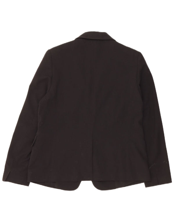 Marks & Spencer Γυναικείο Μπουφάν Blazer 12 Κουμπιού UK 12 Μεσαίου Μαύρου Πολυεστέρα