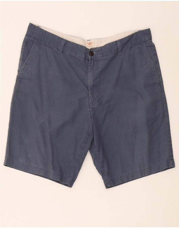 DOCKERS Mens Cargo Shorts W38 XL Navy Blue Cotton Vintage Dockers and Second-Hand Dockers from Messina Hembry 