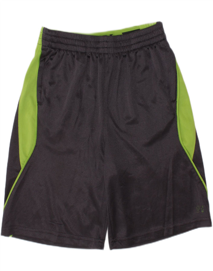 RUSSELL ATHLETIC Boys Sport Shorts 7-8 Years Medium  Grey Colourblock Vintage Russell Athletic and Second-Hand Russell Athletic from Messina Hembry 