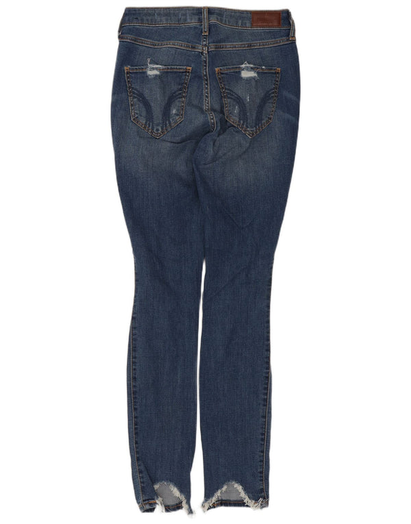 Hollister γυναικείο στενό τζιν US 1 XS W25 L28 Μπλε βαμβακερό
