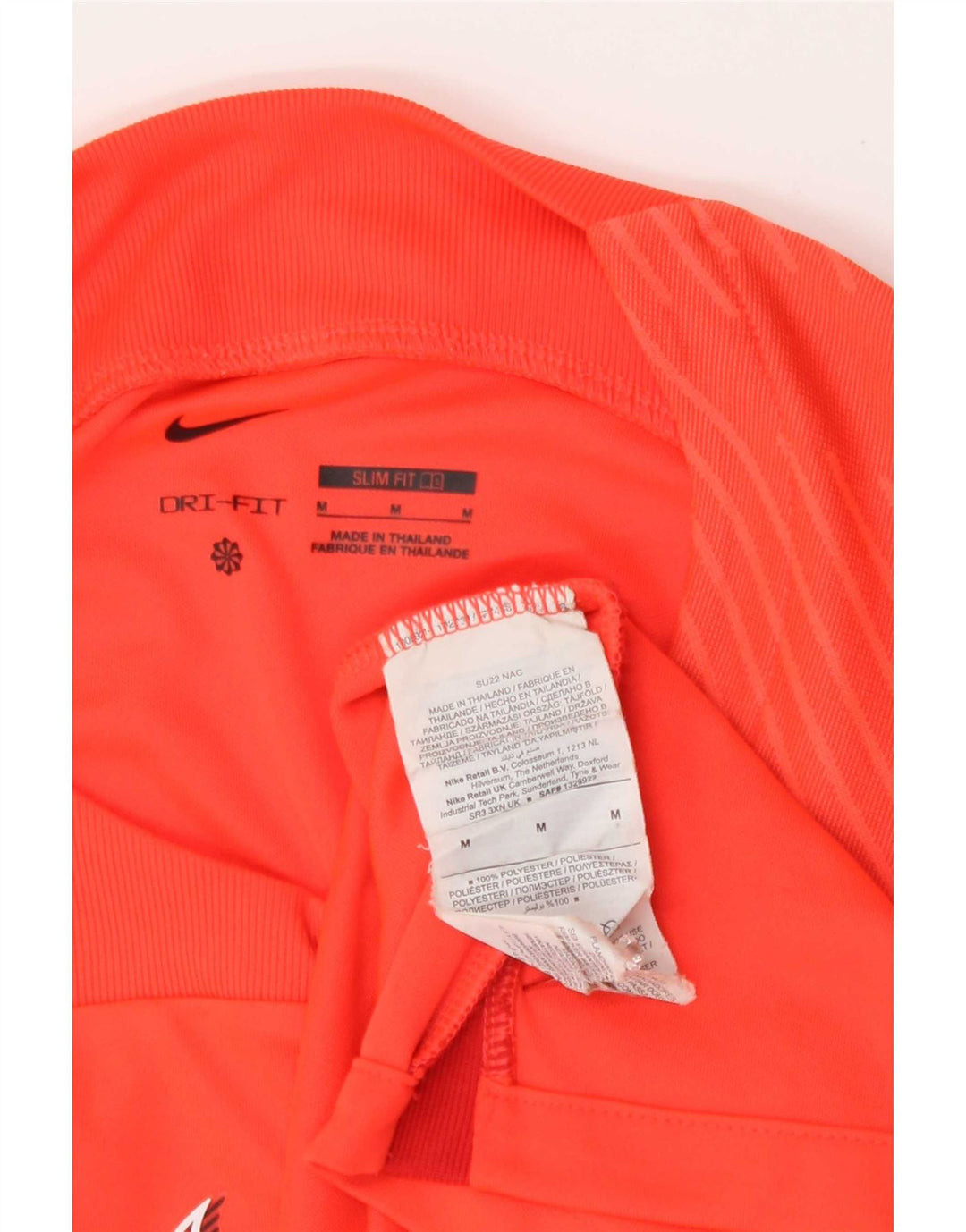 Ανδρικό γραφικό μπλουζάκι Nike Top Medium Orange Colorblock Polyester