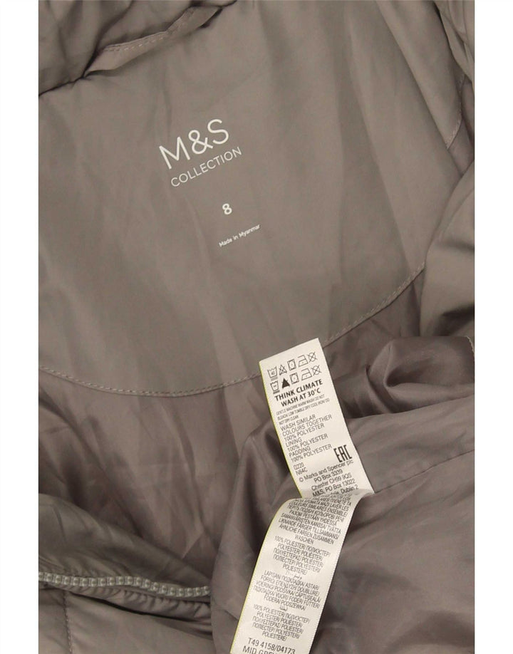 Marks & Spencer Γυναικείο παλτό UK 8 Small Grey Polyester
