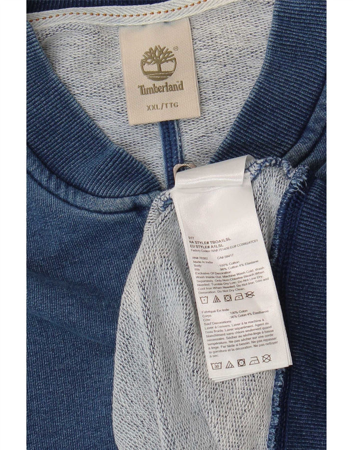 Ανδρική φόρμα Timberland Top Jacket 2XL Navy Blue Cotton