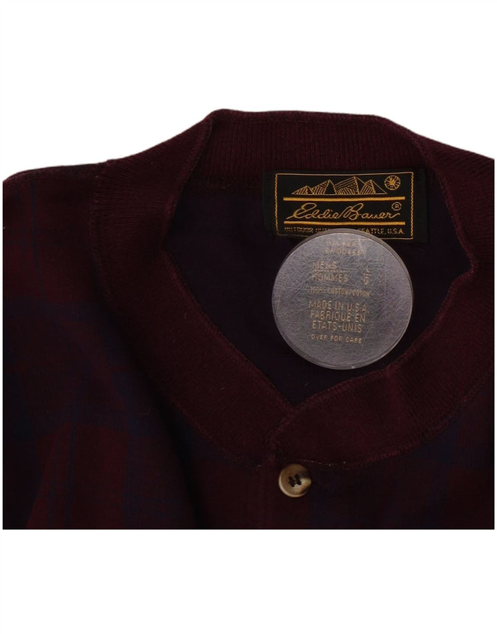 Eddie Bauer Ανδρικό τοπ μακρυμάνικο μεγάλο βαμβακερό βαμβακερό τσεκ