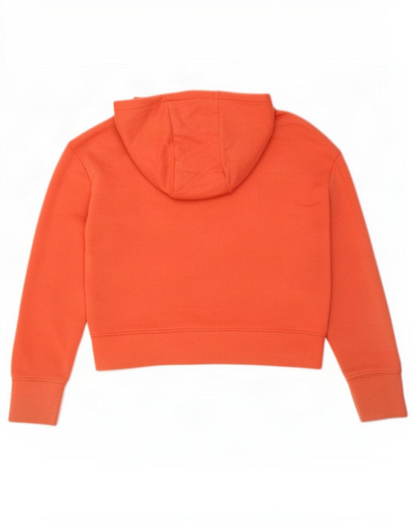 Nike Girls Crop Graphic Hoodie Jumper 10-11 ετών Μεσαίο πορτοκαλί βαμβάκι