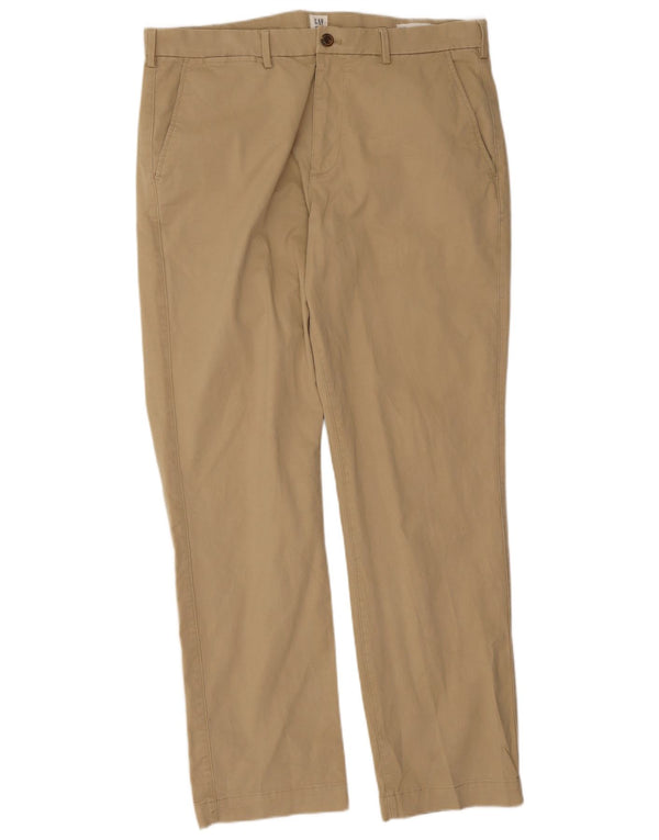 Gap Ανδρικό ίσιο παντελόνι Chino W36 L32 Μπεζ βαμβακερό