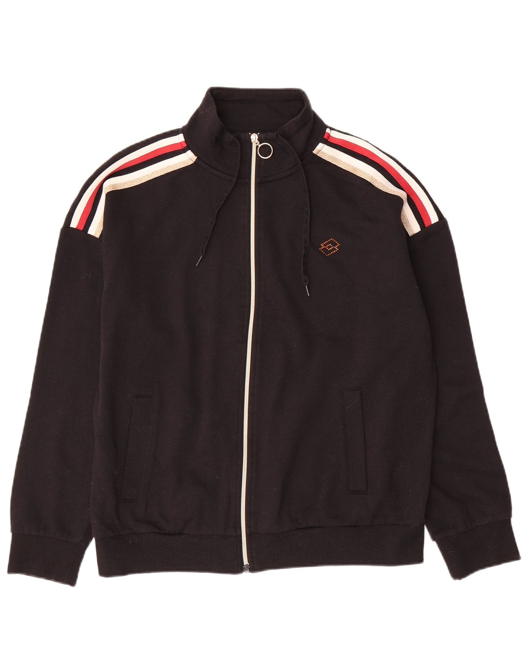 Γυναικεία αθλητική φόρμα LOTTO Top Jacket UK 18 XL Μαύρο