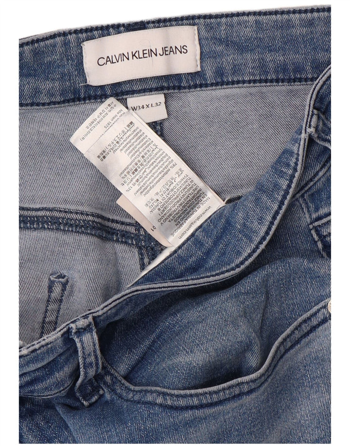 Calvin Klein Ανδρικό Skinny Jeans W34 L32 Μπλε βαμβακερό