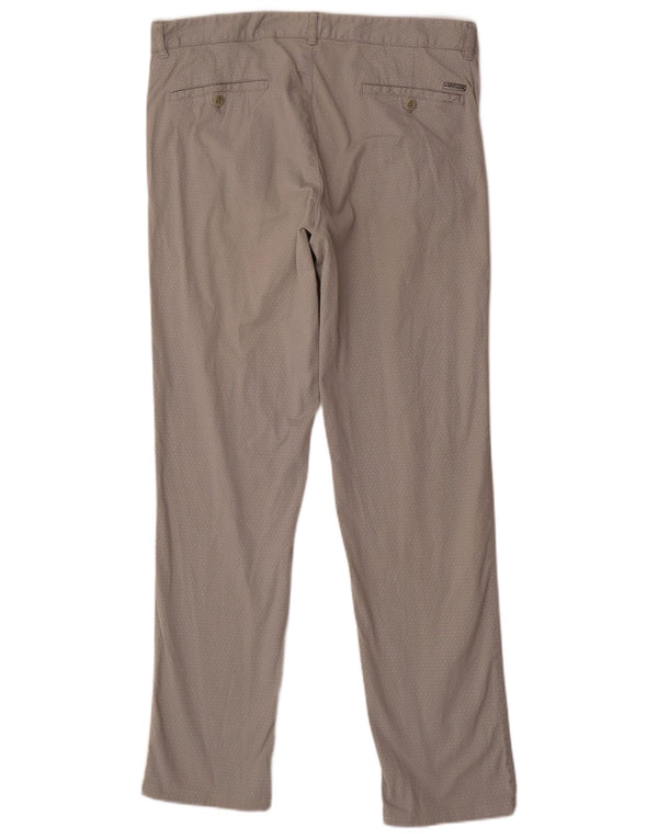 CERRUTI 1881 Ανδρικό ίσιο παντελόνι Chino IT 52 XL W36 L33 με γκρι στίγματα