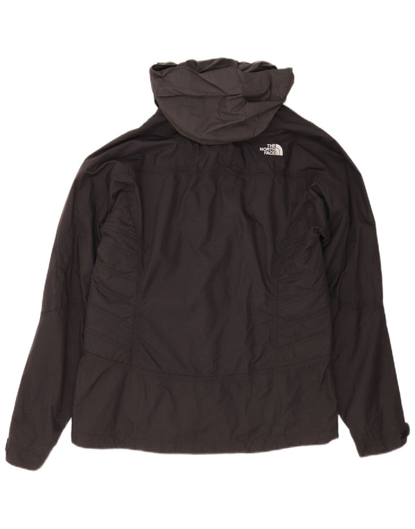 The North Face γυναικείο μπουφάν με κουκούλα αντιανεμικό UK 14 Medium Black Nylon