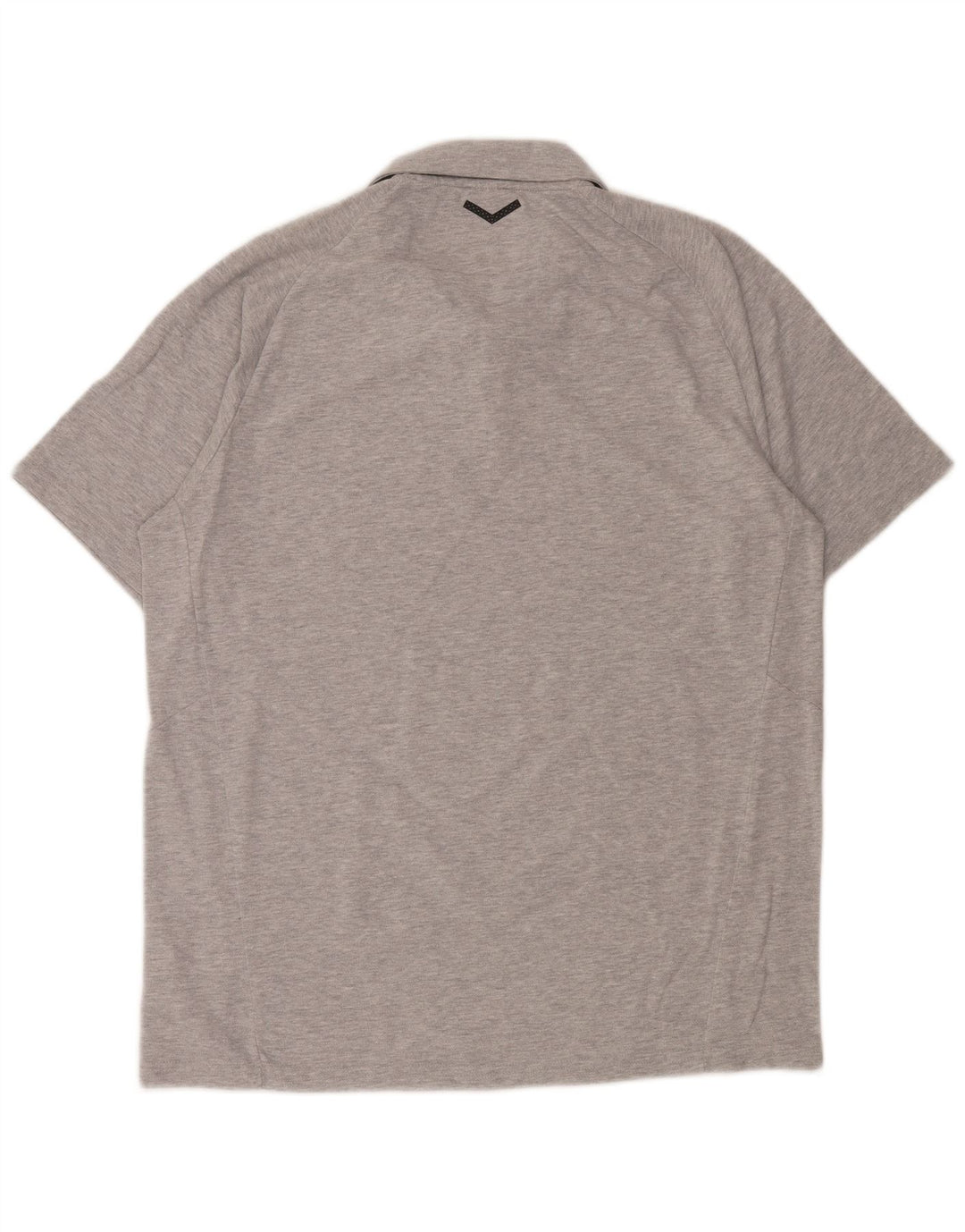 PUMA Mens Polo Shirt Large Grey Cotton