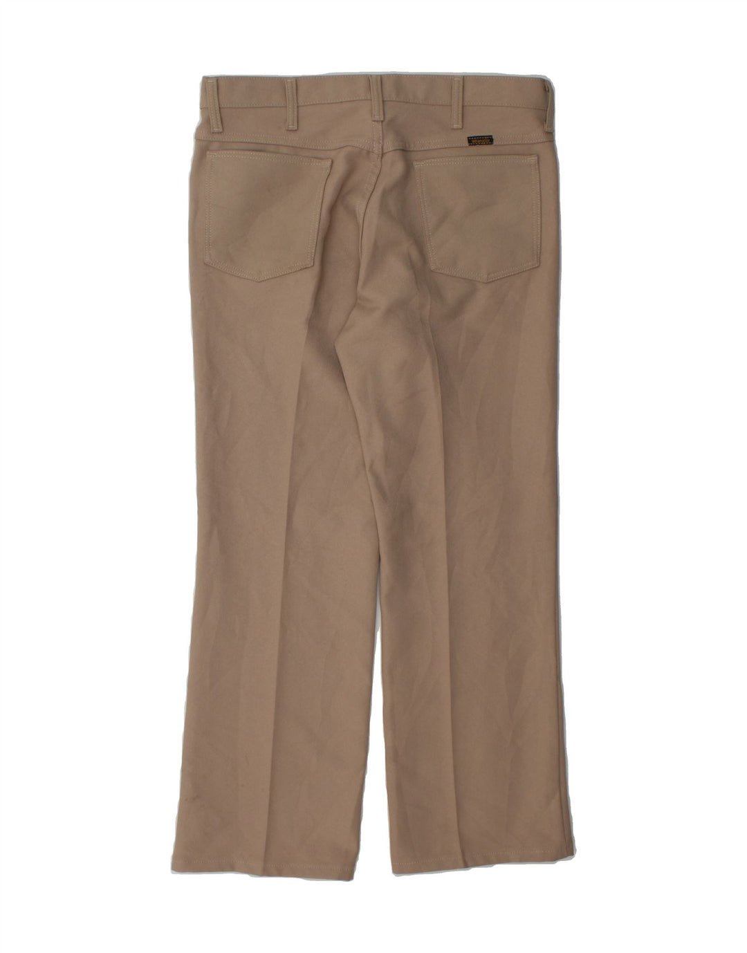 WRANGLER Womens Straight Casual Trousers W34 L29 Beige Polyester Vintage Wrangler and Second-Hand Wrangler from Messina Hembry 