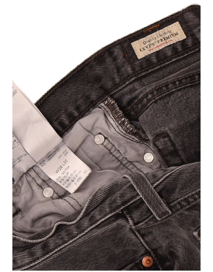 Γυναικείο Levi's 501 Straight Jeans W28 L26 Γκρι βαμβακερό