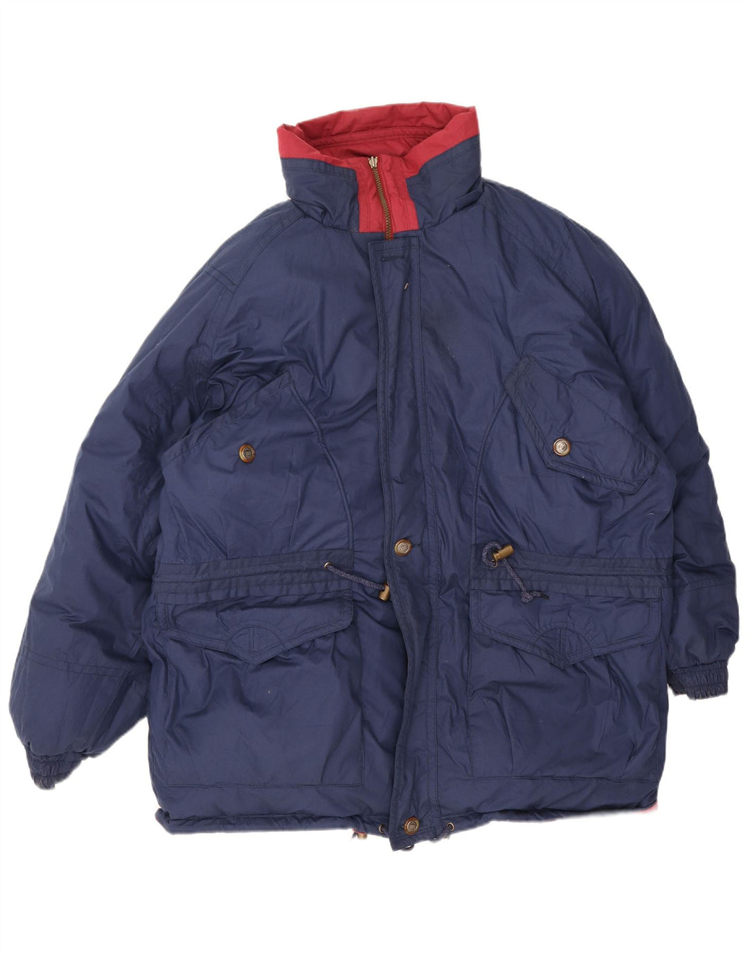 Vintage Ανδρικό Oversized Reversible Jacket UK 40 Large Red