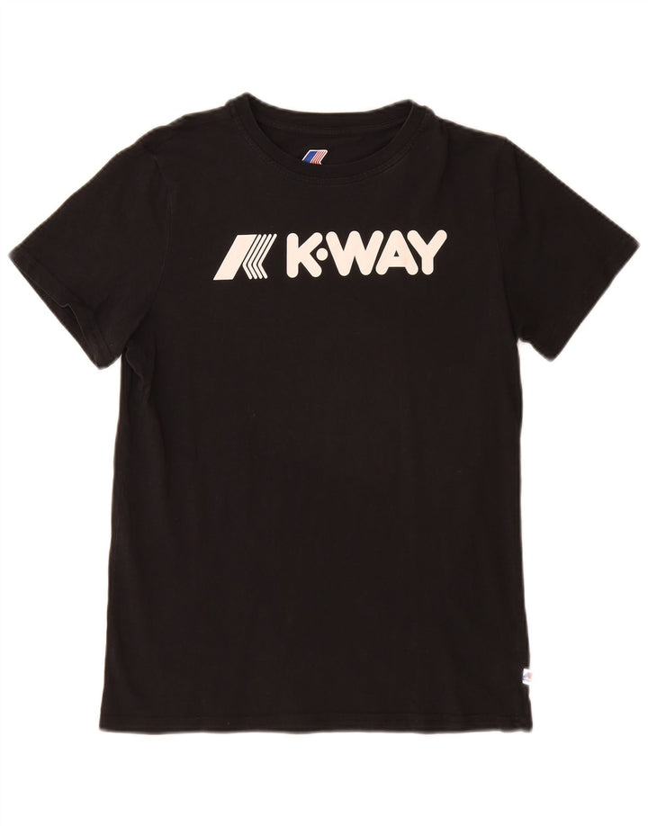K-Way Ανδρικό γραφικό T-Shirt Top Small Black